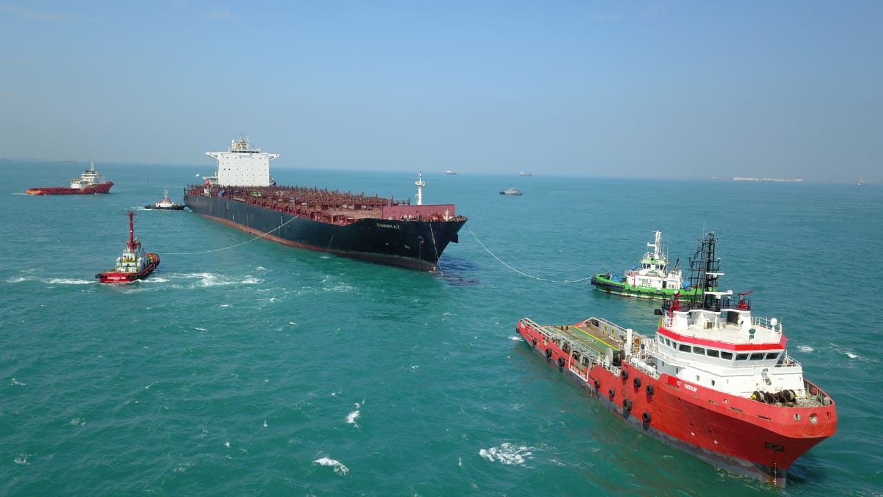 Provision of salvage activities for container ship Shahraz stranded at offshore Iran